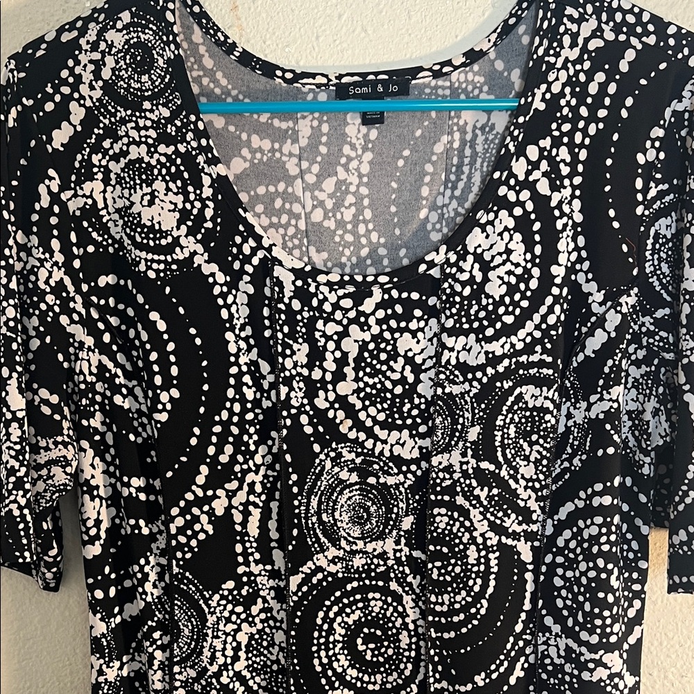 Sami & Jo Monochrome Swirl Dress